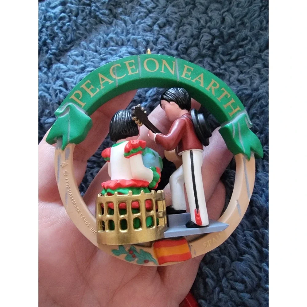 1991 - 1993 Hallmark Keepsake Peace on Earth Italy, Poland, Spain Ornament Set 3
